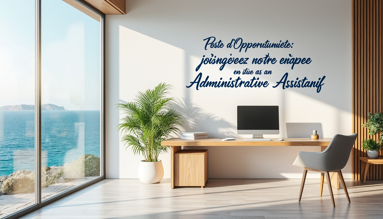 rejoignez le district de la côte d'azur en tant qu'assistant(e) administratif(ve) ! profitez d'une opportunité passionnante pour renforcer une équipe dynamique dans un environnement stimulant sur la magnifique côte d'azur. postulez maintenant et faites partie d'un projet qui valorise votre expertise.