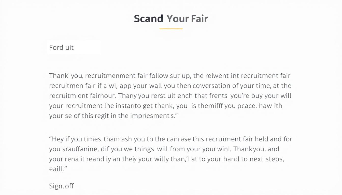 découvrez 5 modèles d'e-mails prêts à l'emploi pour envoyer votre lettre de motivation après un salon de recrutement. optimisez vos chances de décrocher un entretien grâce à des conseils pratiques et des exemples personnalisables.